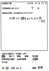 アンケート用紙
